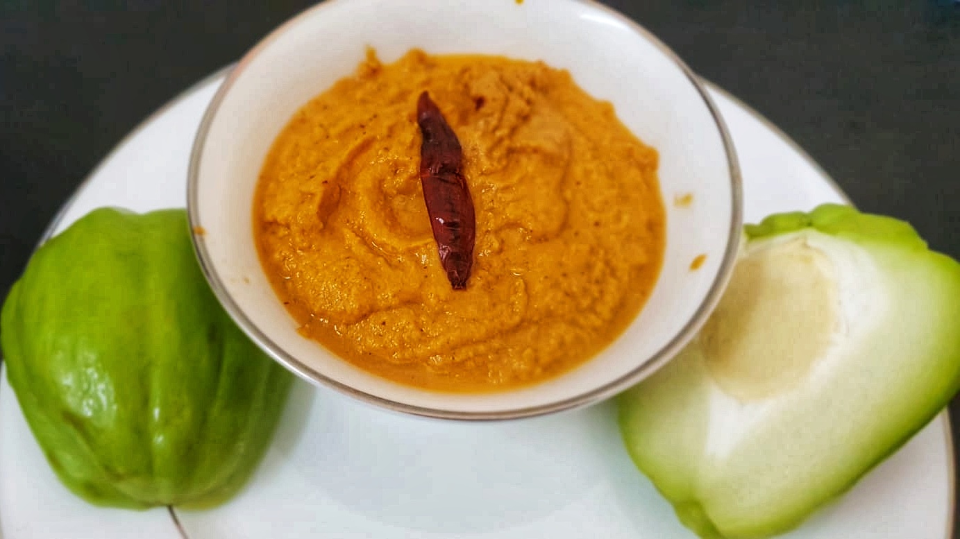Chayote / Seeme badane kayi Chutney